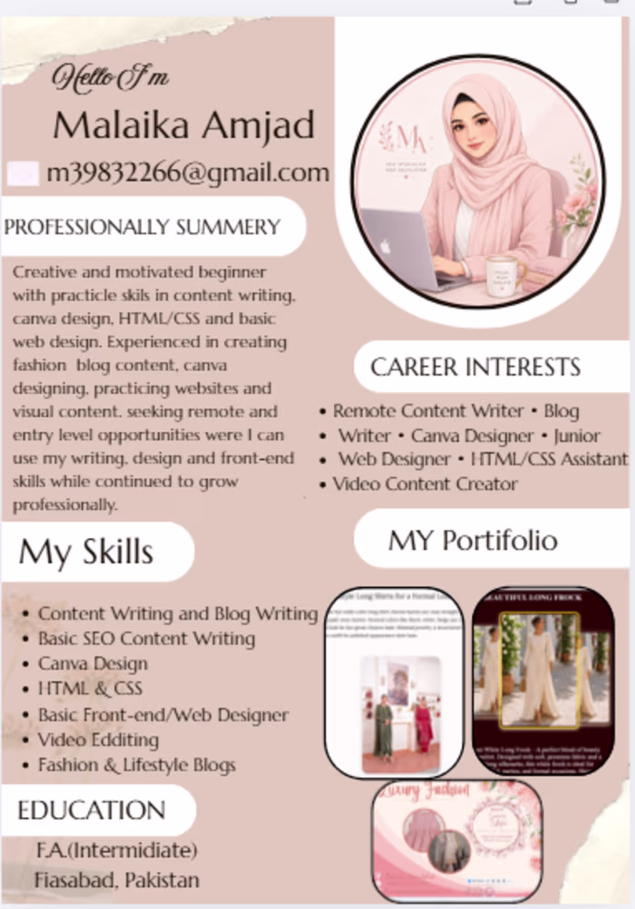 ✨ Professional CV / Resume