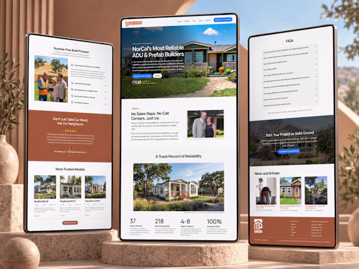 MyPrefabHomes Website Design and Development