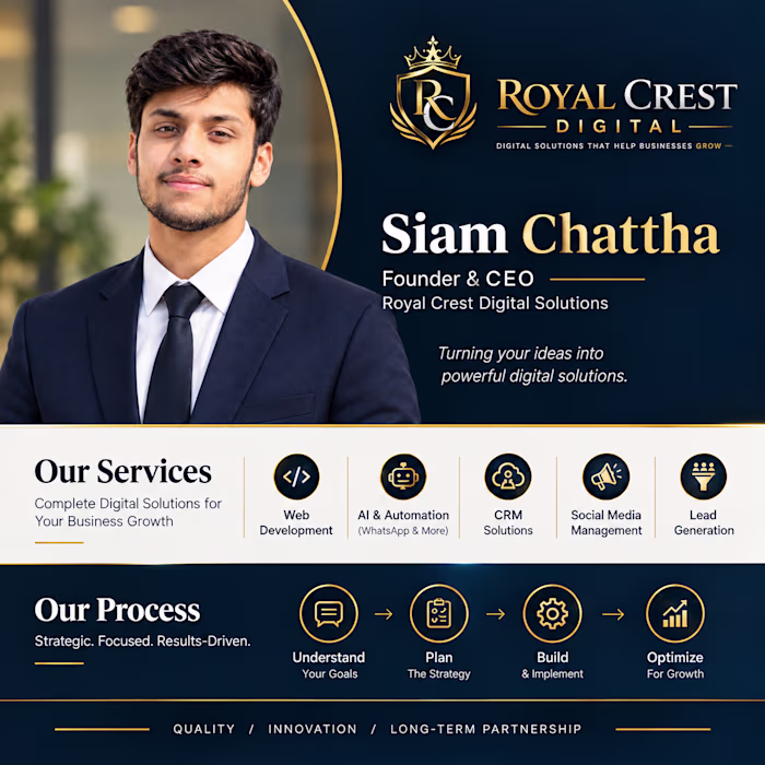 Royal Crest Digital Solutions.
We help