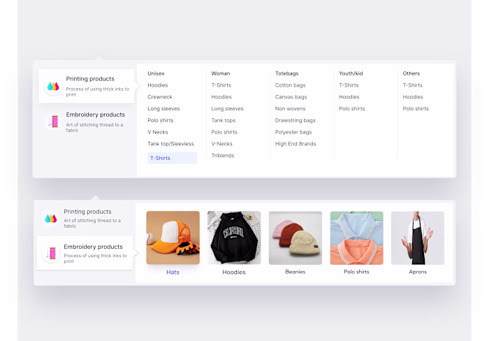Mega menu / Daily UI Design