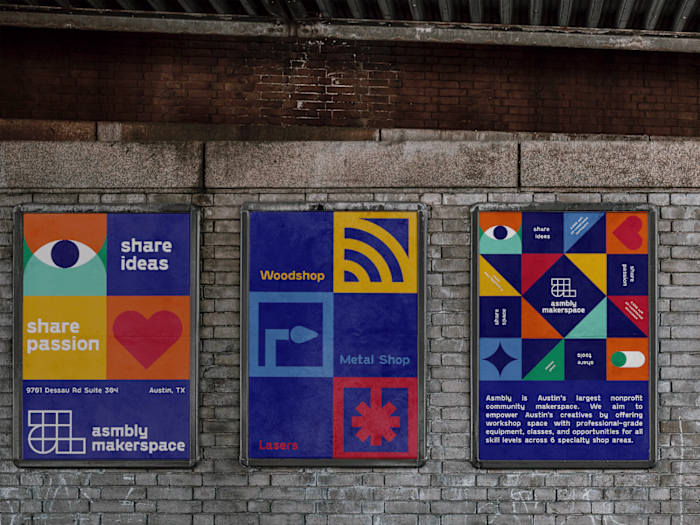 Logo and Visual identity - Asmbly Makerspace