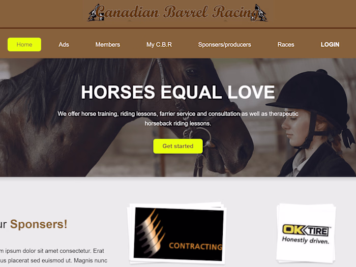 Canadian hours ridding website project