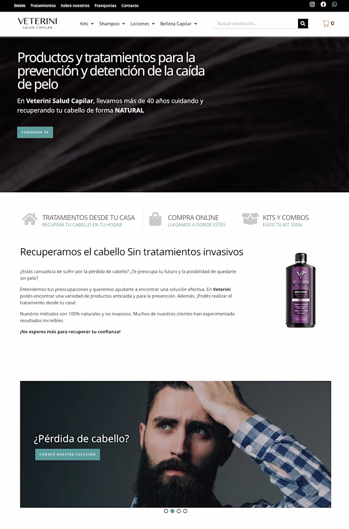 Veterini E-commerce store