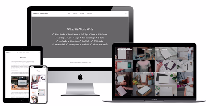 Creative Promotions Website by Elementor