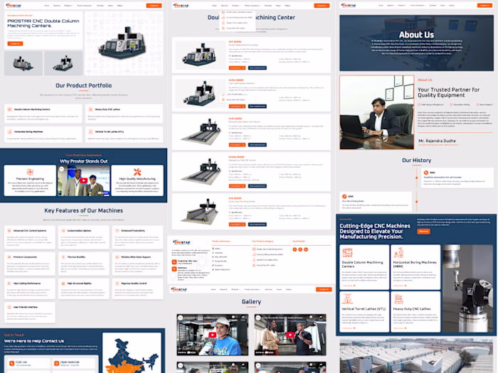 Prostar CNC – Modern & Responsive Website Development