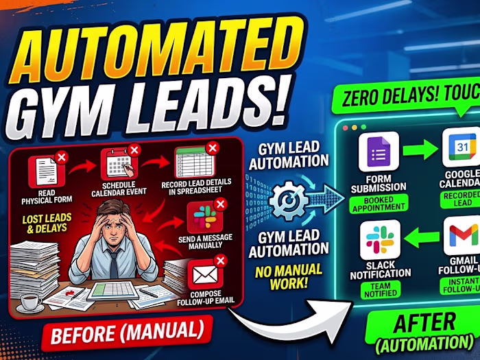 End-to-End Gym Lead Management & Appointment Booking Automation