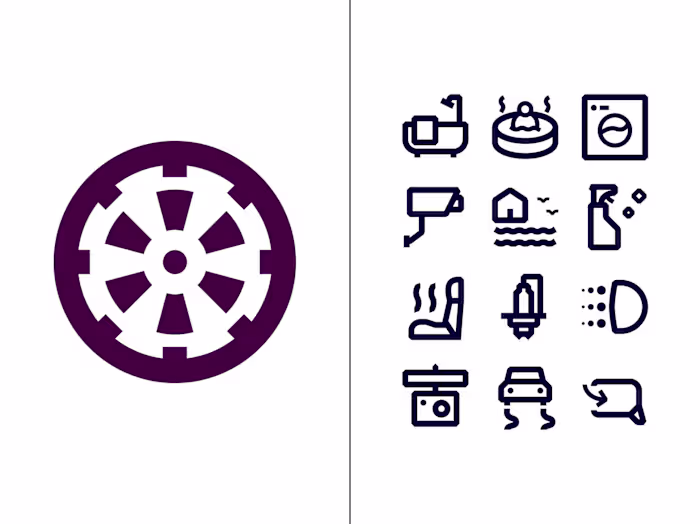 Car features and property amenities icons