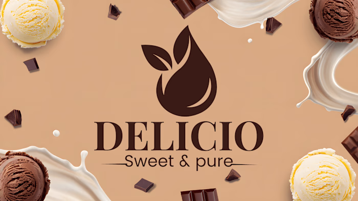 DELICIO- Sweet &Pure | Dairy & Beverage Brand Identity