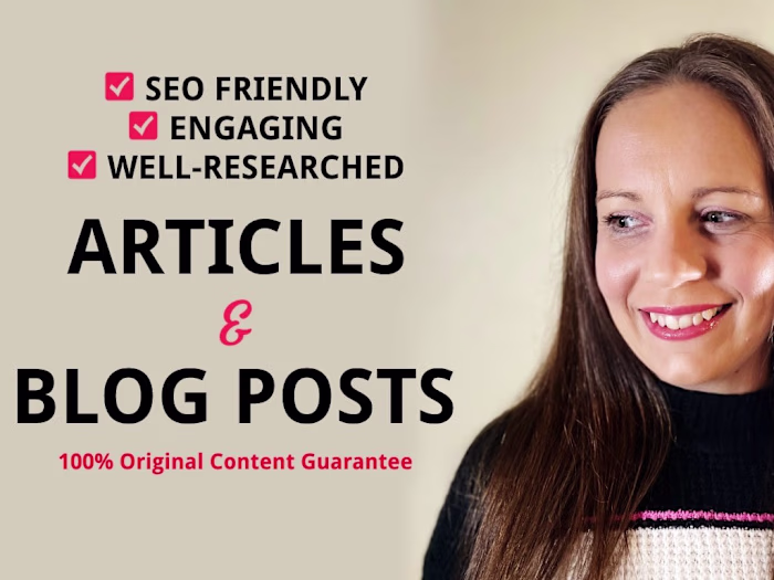 I will write article for you
