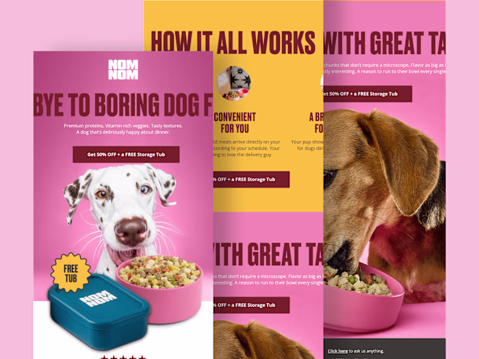 SAY BYE TO BORING DOG FOOD