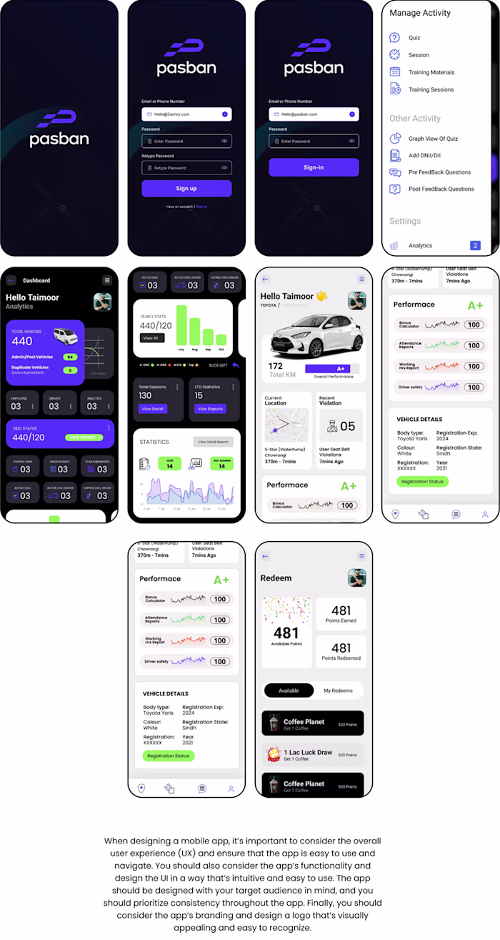 UI/UX Design For Car Tracking Mobile App