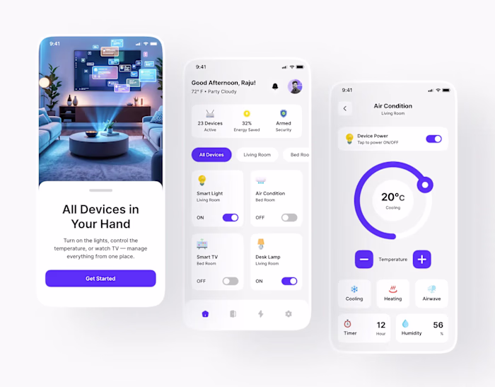 Smart Home App UI Design