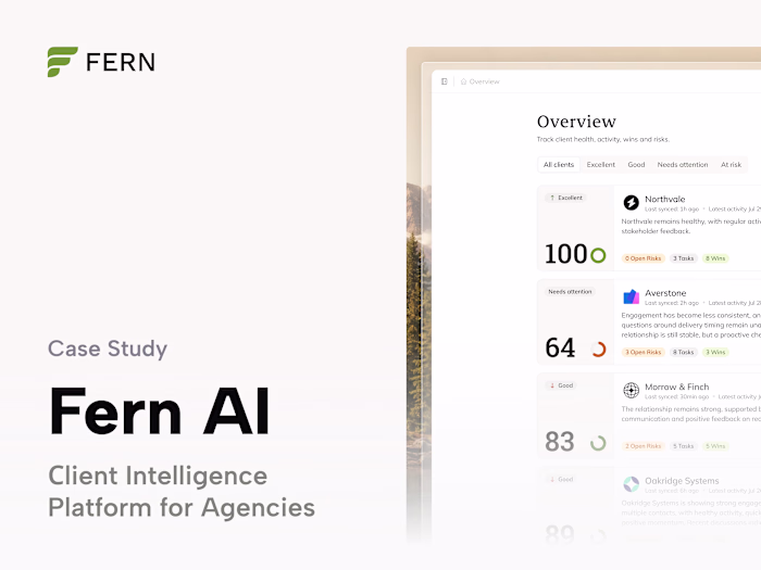 Fern - B2B AI Сlient Intelligence Platform for Agencies