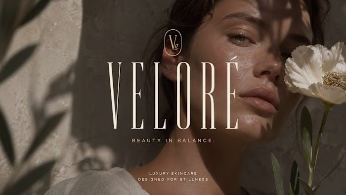 Veloré Luxury Skincare Brand Identity Design