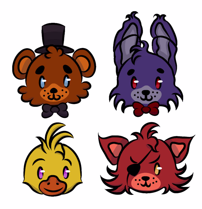 Fnaf main cast used a