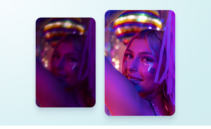 Improve image quality with Canva’s AI Photo Enhancer