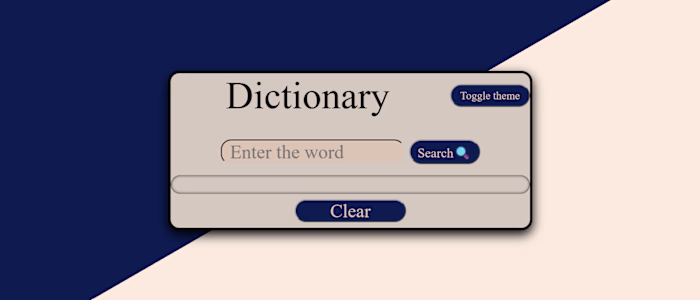 A responsive web-based dictionary application