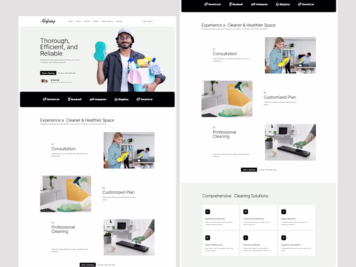 Cleaning Service Website Design