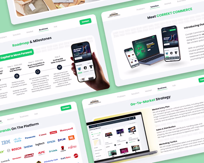 Building the Investor Deck for Correkt Commerce's $2.5M Raise