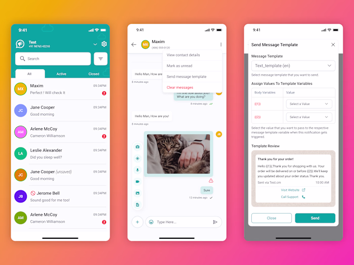 Chat App built with React Native