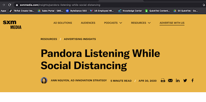 SXM Media: Music Trends Writer