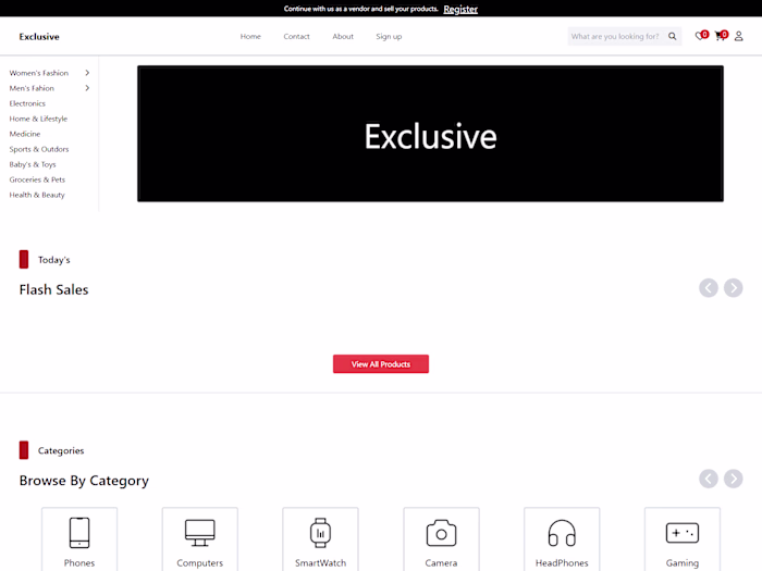 E-commerce website