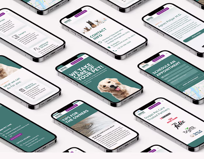 UX UI design Portfolio - Vet clinic