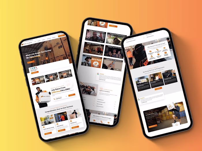 Wix Moving Company Website Design | UI/UX Design