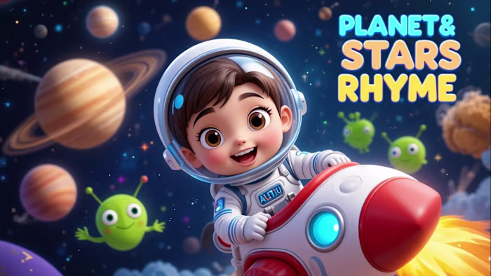 “Planets & Stars Rhyme 🌍✨ Fun Space Adventure forKids | Nursery Rhymes”
