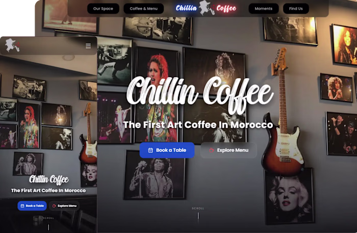 Chillin Coffee & Lounge | Café Website Casablanca