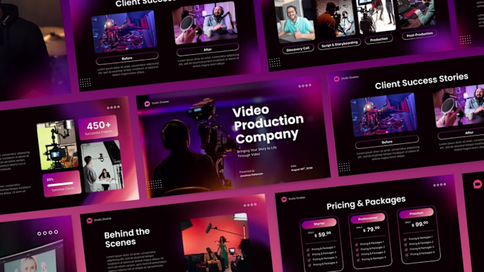 Video Agency Deck
A cinematic presentation