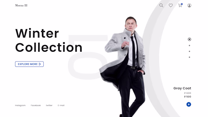 Sweater landing page