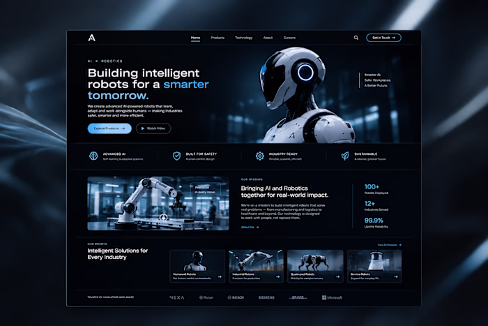 AI Robotics — Landing Page

Designed