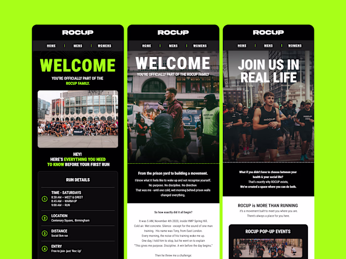 ROCUP Email Campaign Design