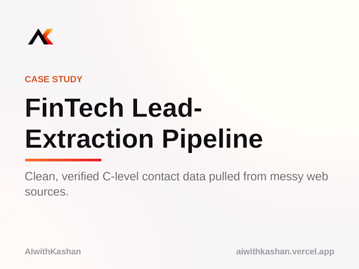 FinTech Lead-Extraction Pipeline