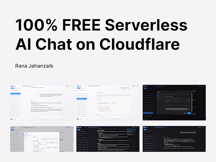 100% FREE Serverless AI Chat