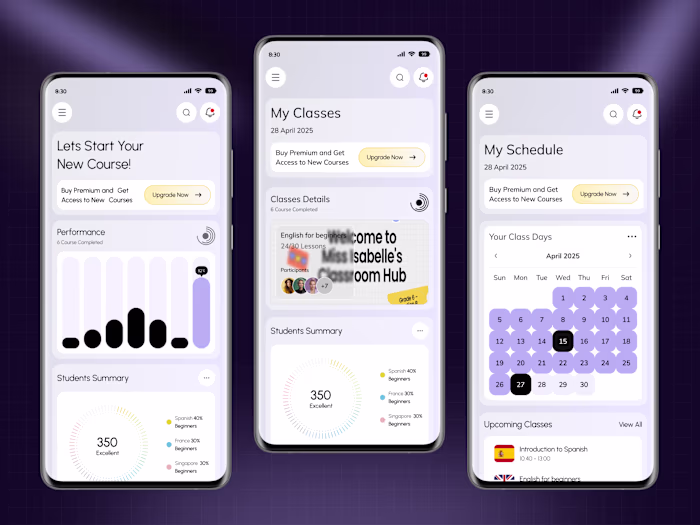 Education app design