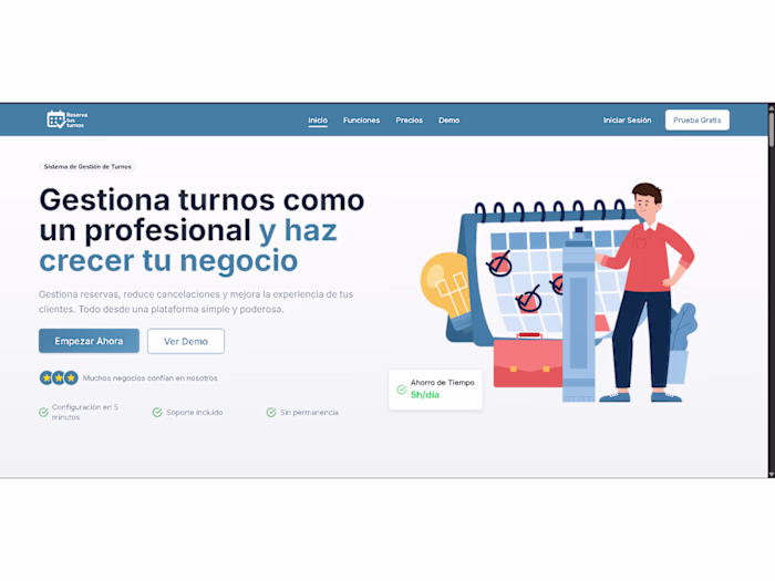 Reserva tus turnos - Sistema de Gestión de Turnos Online