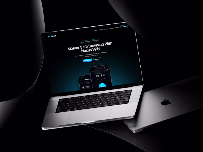 Nexus VPN Landing Page Design