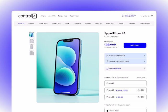 Control Z ✦ Branding & Website
