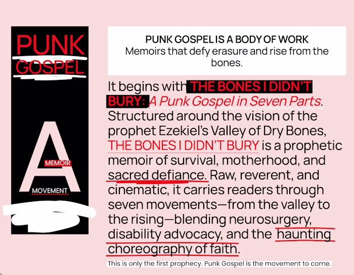 Punk Gospel Press — Visual & Narrative Brand Direction