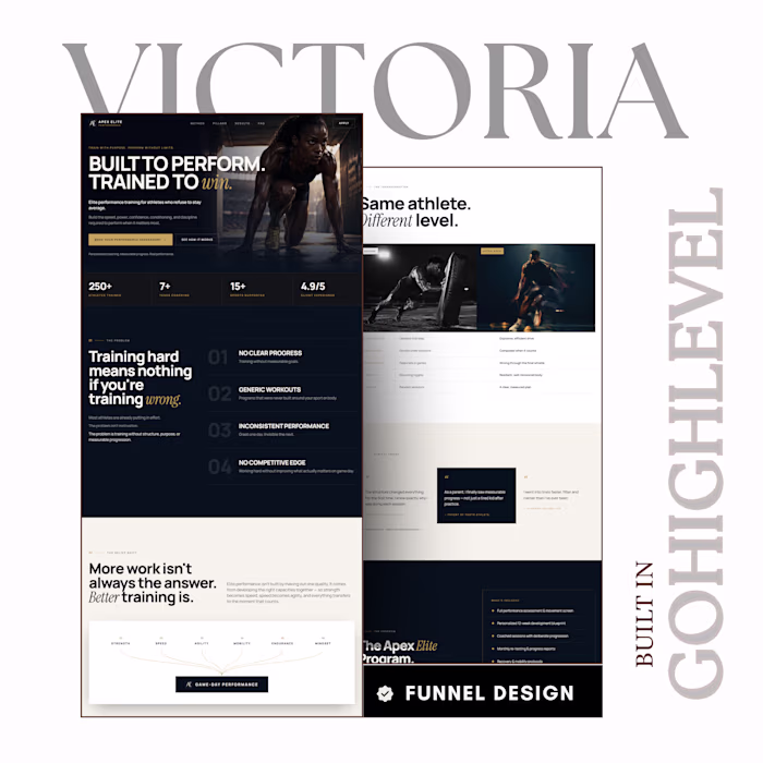 Designed and built a high-converting