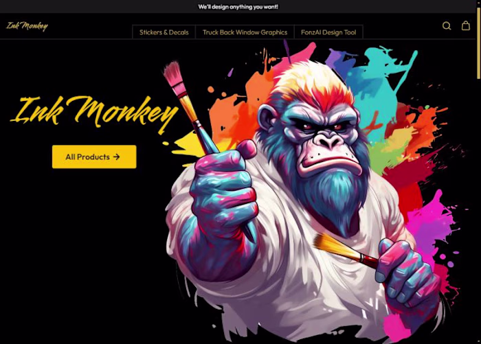 Ink Monkey eCommerce App