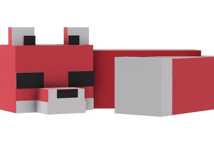 Sleeping Minecraft FOX