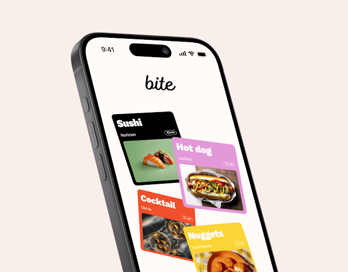 Bite - AI-Curated Food Planner UI/UX Design
