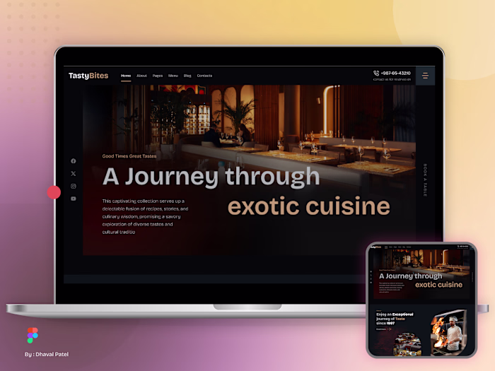 TastyBites — Restaurant Website Design