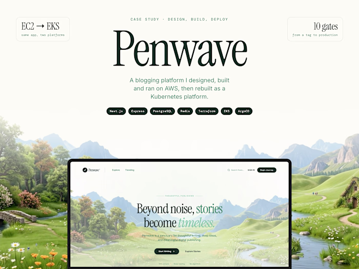 Penwave: A blogging platform, from EC2 to Kubernetes