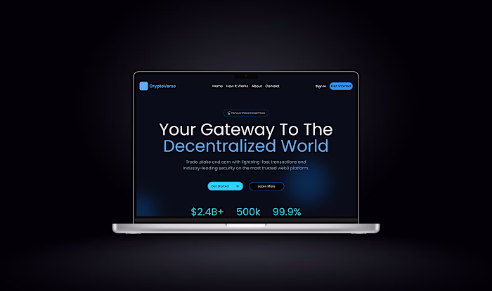 Cryptoverse Landing Page