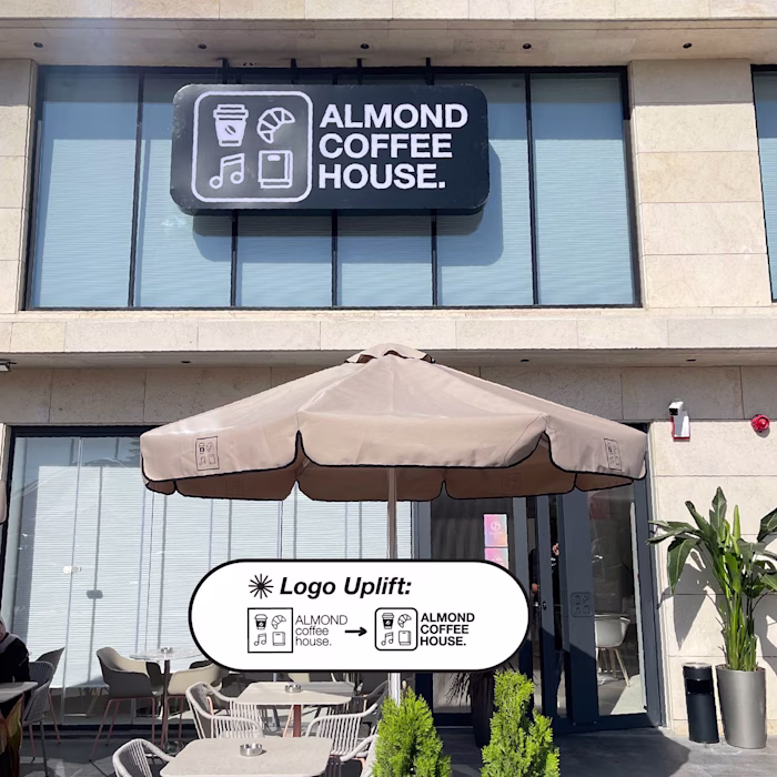Almond Coffee House Brand Uplift
