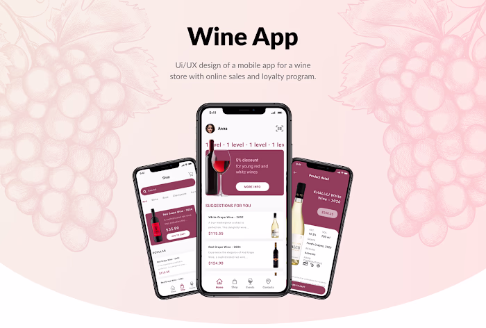 Wine App - Loyalty Program UX/UI